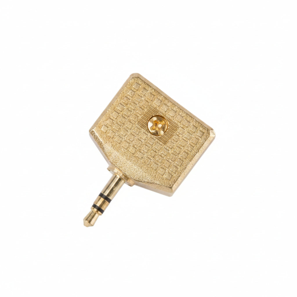 Gold 3.5mm audio adapter