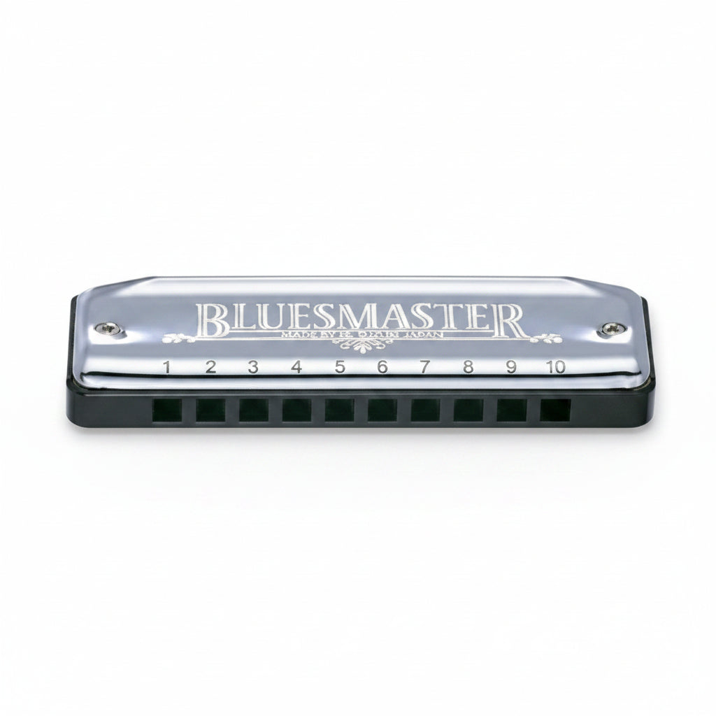Bluesmaster harmonica with metallic finish