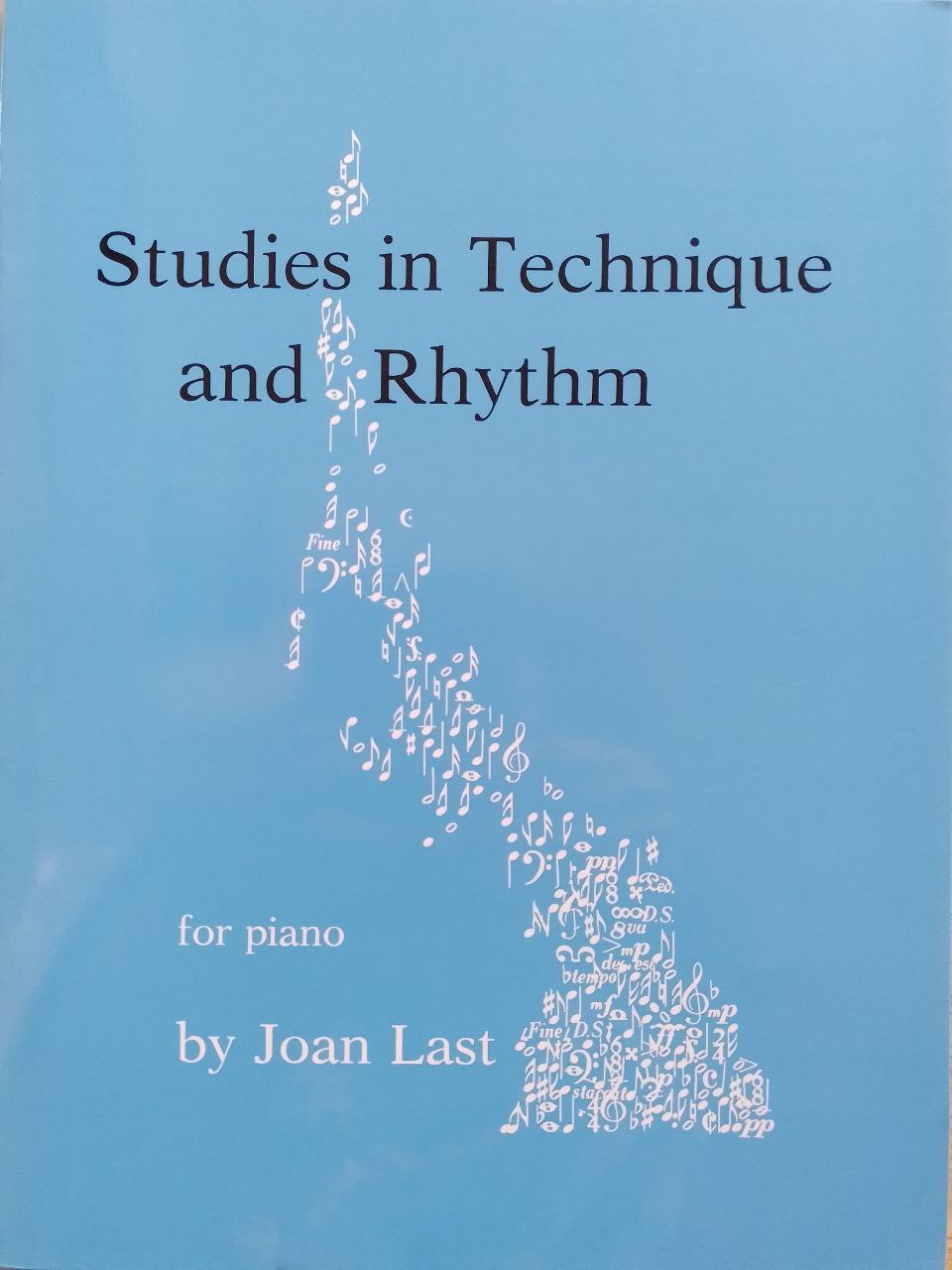 Book cover of 'Studies in Technique and Rhythm' by Joan Last on a blue background