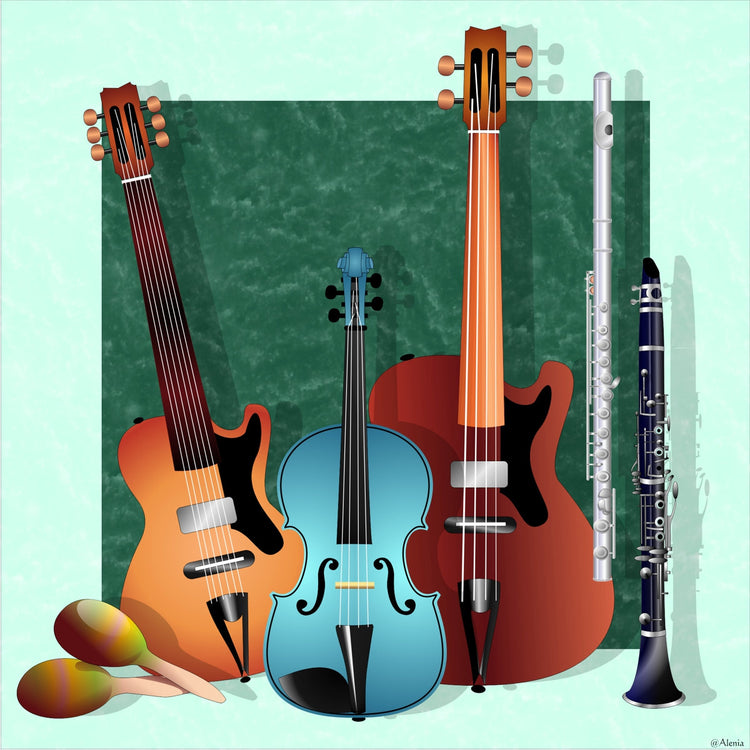 The file contains musical instrument in stock.