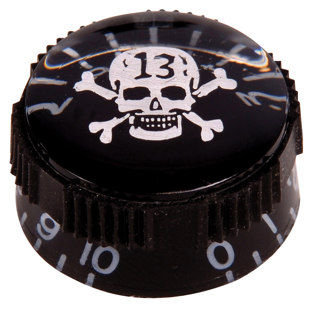 Parts | Control Knobs | Black/Skull & Crossbones | Guitar Tech image 0