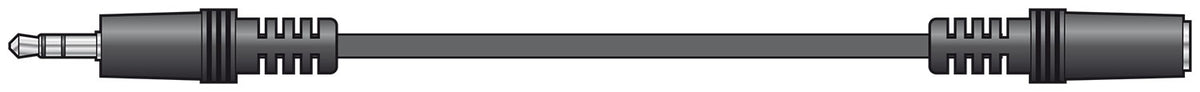 Black audio cable with 3.5mm connector