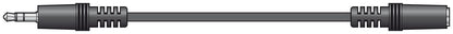 Black audio cable with 3.5mm connector