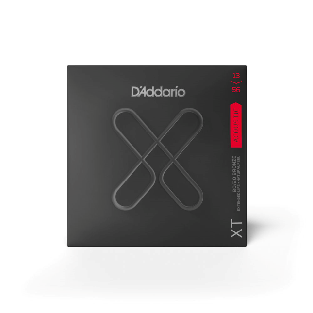 D'Addario XT guitar string packaging on a white background
