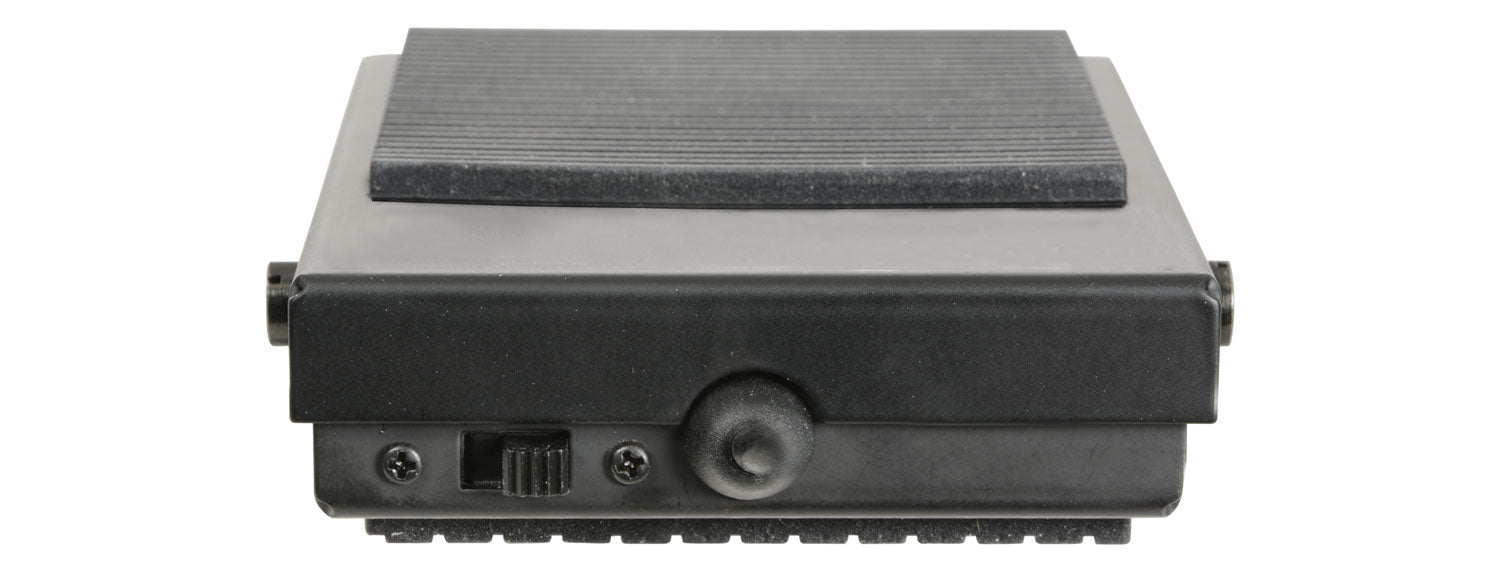 Black electronic device with a textured surface on a white background