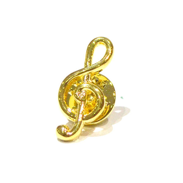 272698Q | Lapel Pin Badge | Treble Clef image 0