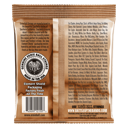 Ernie Ball guitar strings packaging with brand information and product details.