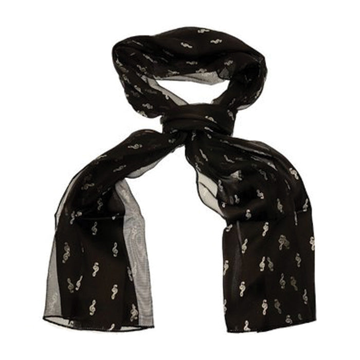240544A | Scarf* | Treble Clef Black image 0