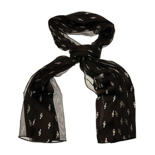 240544A | Scarf* | Treble Clef Black image 0