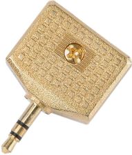 Gold 3.5mm audio adapter