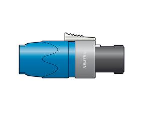 Blue and gray tool bit with 'Neutrik' branding on a white background