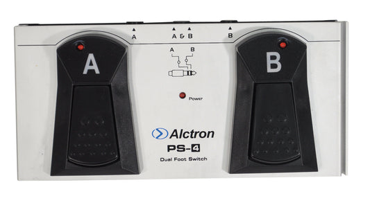 Alctron PS-2 dual foot switch on a white background