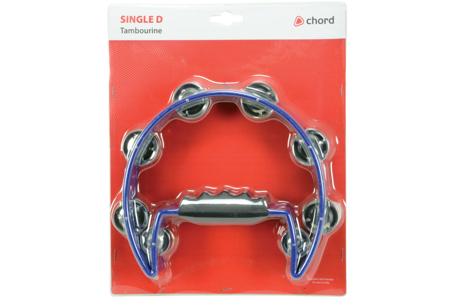 Tambourine in packaging with 'Chord' branding on a white background