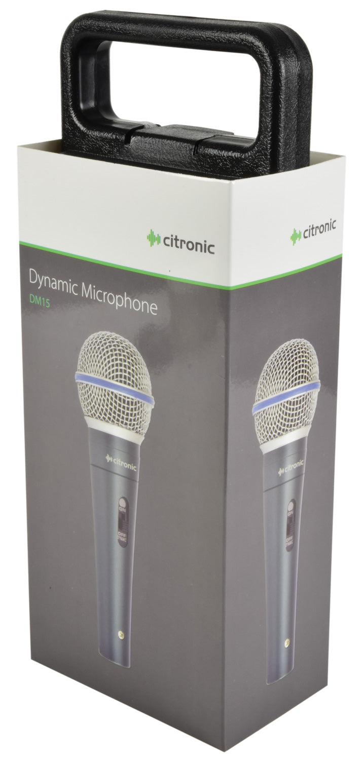 Citronic dynamic microphone packaging  around sleave
