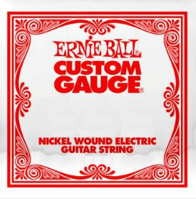 Ernie Ball Custom Gauge guitar string packaging with red border