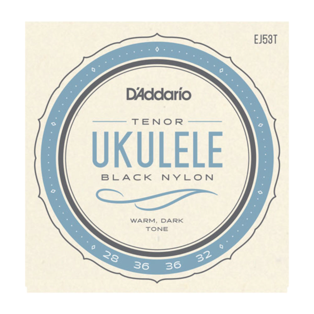 D'Addario tenor ukulele string set packaging with brand name and product details.