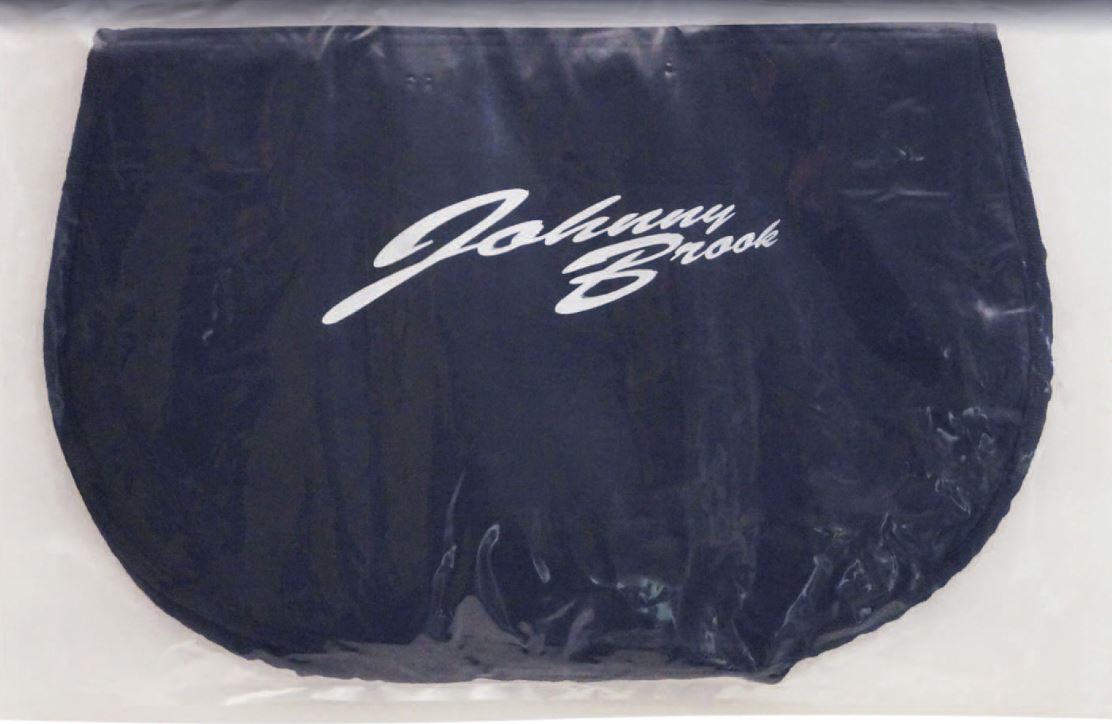 Black bag with 'Johnny Brook' branding on a white background