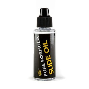 Bottle of Pure Formula Slide Oil on a white background