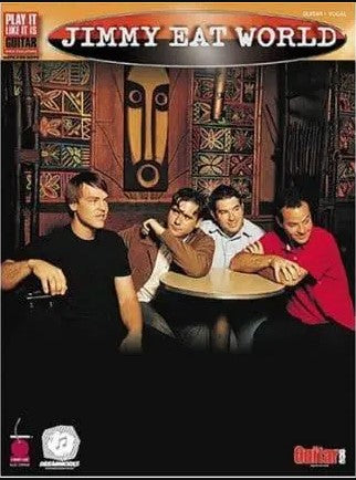 Jimmy Eat World album cover with band members around a table