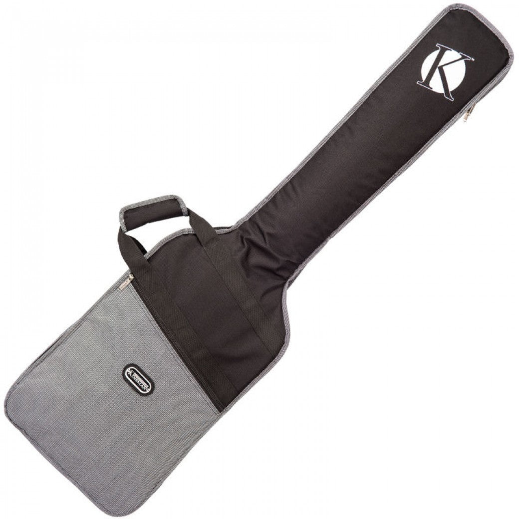 Guitar case with a brand logo on a white background