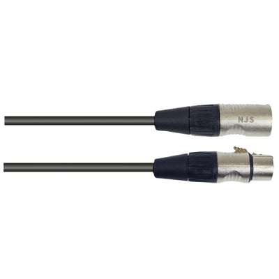 cable with  XLR connectors on a white background