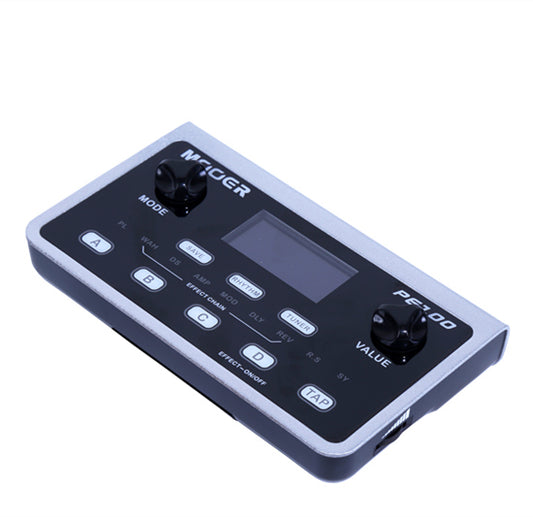 side view of pedal effect controller with brand logo on a white background