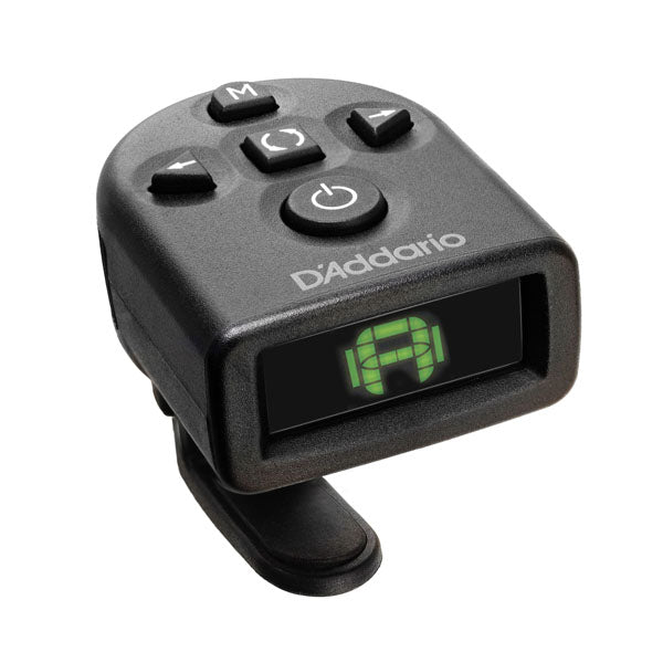D'Addario guitar tuner on a white background