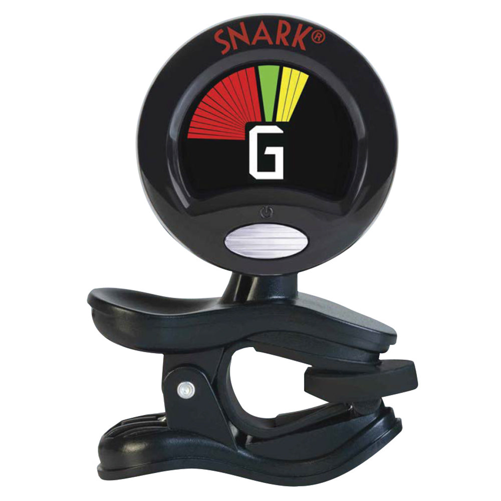Snark guitar tuner with black clip on a white background
