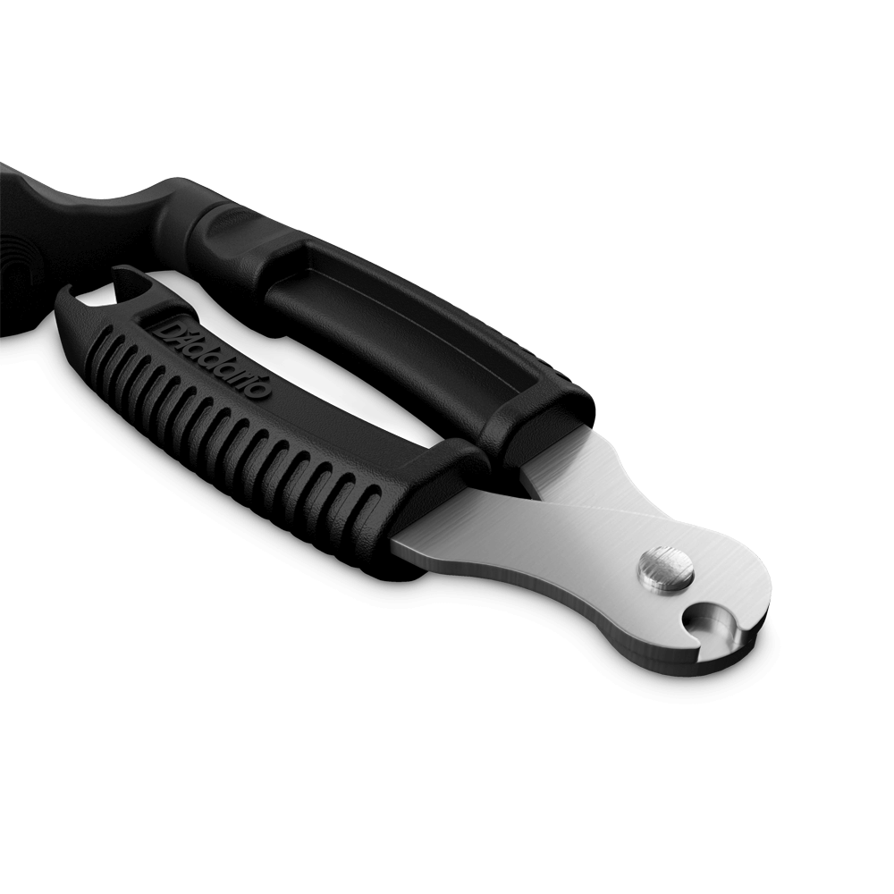 Black and silver tool on a transparent background
