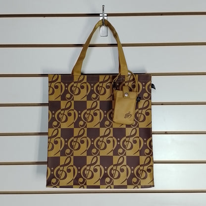 Treble and Bass Clef Bag | Tote Handbag & Reusable Tote