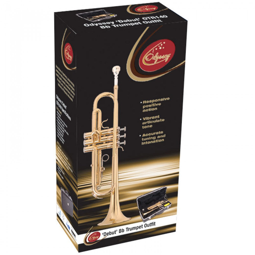 Odyssey trumpet outfit packaging on a white background