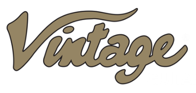 Vintage-style text logo in brown on a white background