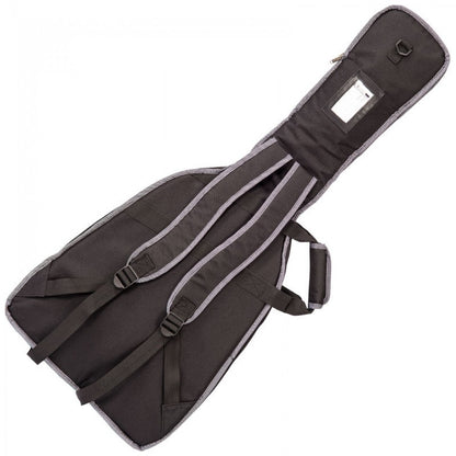 Guitar case with straps on a white background