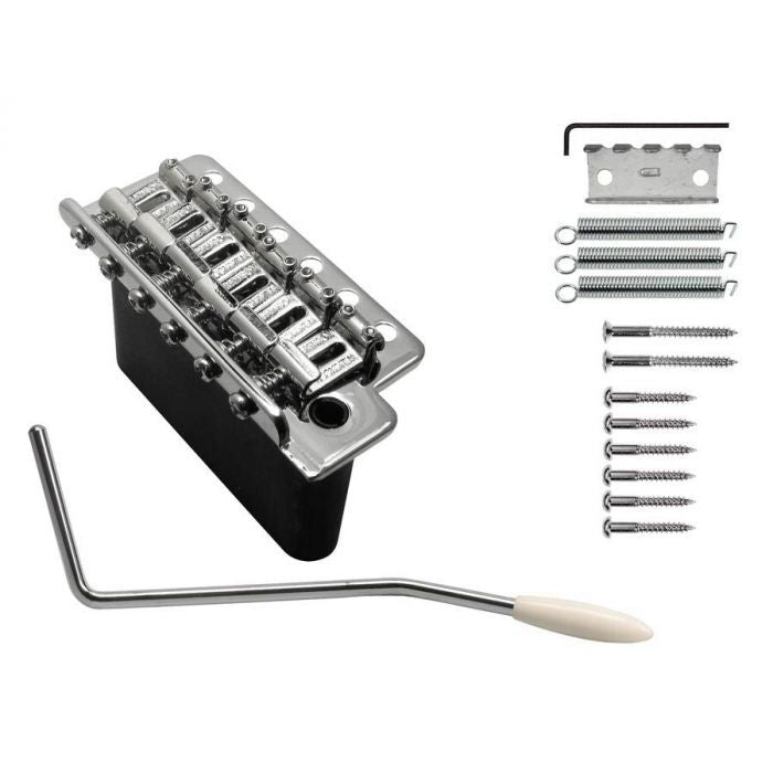 WV6CR | Tremolo System | Wilkinson 5+1 Knife Edge Vibrato | Chrome image 1